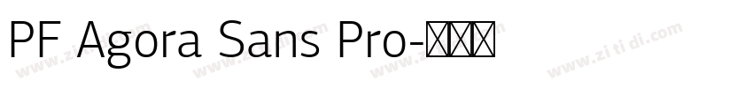PF Agora Sans Pro字体转换